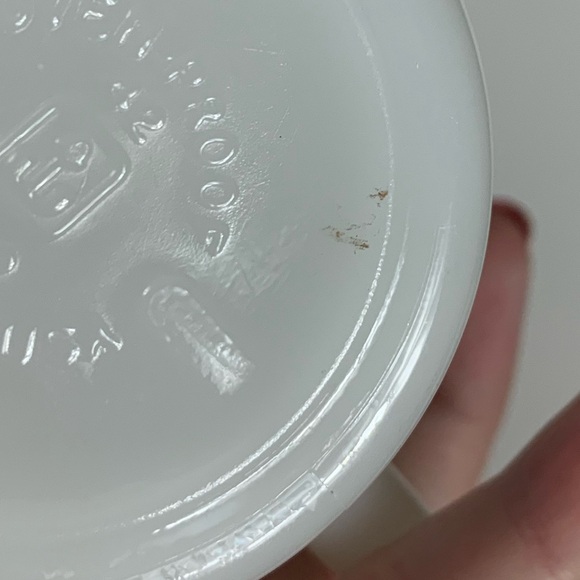 Vtg Anchor Floral Milk Glass Stackable Coffee Mugs USA Oven Proof Brown Lot Of 8 - Picture 10 of 15